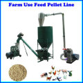 500kg / H Linha de produção de alimentos para aves de pequeno porte / Linha de produção de rações para animais